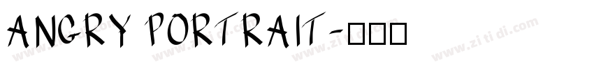 ANGRY PORTRAIT字体转换